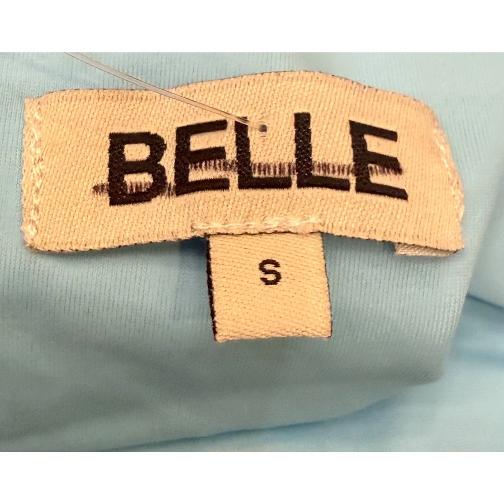 NEW BELLE BLUE ANNA RUCHED MAILLOT ONE PIECE SWIMSUIT FREE PEOPLE SZ S